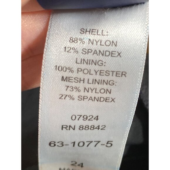 Swimsuits for All Women’s Plus 24 Twist Front Swim Dress One Piece Black New - Picture 6 of 9